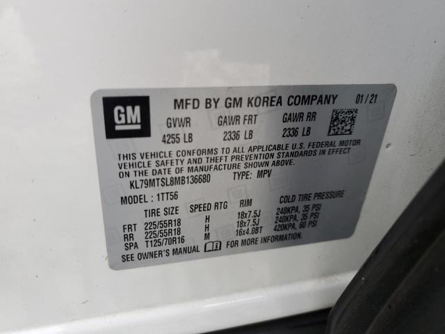 Photo 12 VIN: KL79MTSL8MB136680 - CHEVROLET TRAILBLAZE 