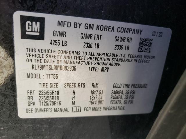 Photo 9 VIN: KL79MTSL9MB082936 - CHEVROLET TRAILBLAZE 