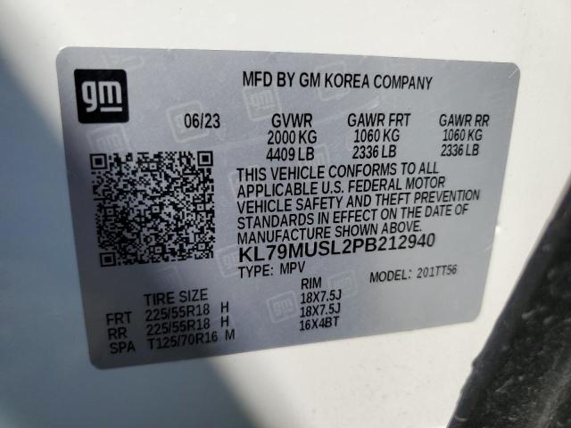 Photo 12 VIN: KL79MUSL2PB212940 - CHEVROLET TRAILBLZR 