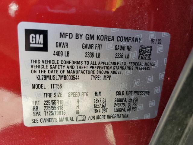 Photo 13 VIN: KL79MUSL7MB003544 - CHEVROLET TRAILBLAZE 