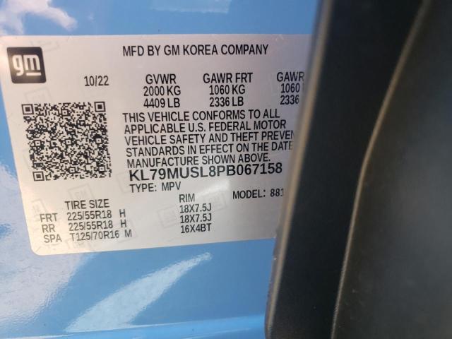 Photo 12 VIN: KL79MUSL8PB067158 - CHEVROLET TRAILBLZR 