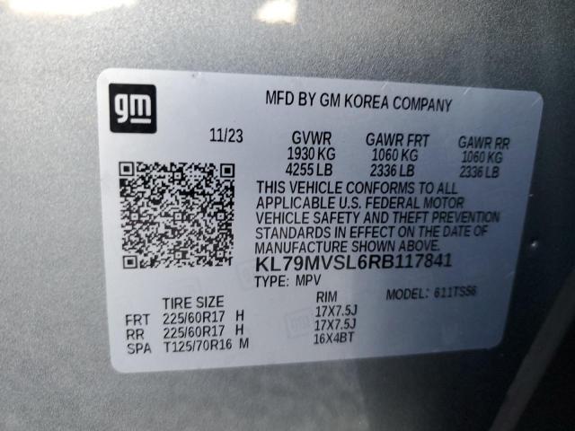 Photo 12 VIN: KL79MVSL6RB117841 - CHEVROLET TRAILBLAZE 