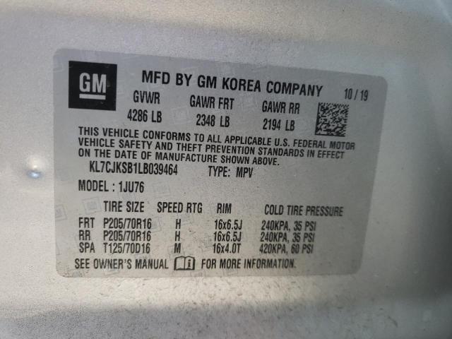 Photo 9 VIN: KL7CJKSB1LB039464 - CHEVROLET TRAX LS 