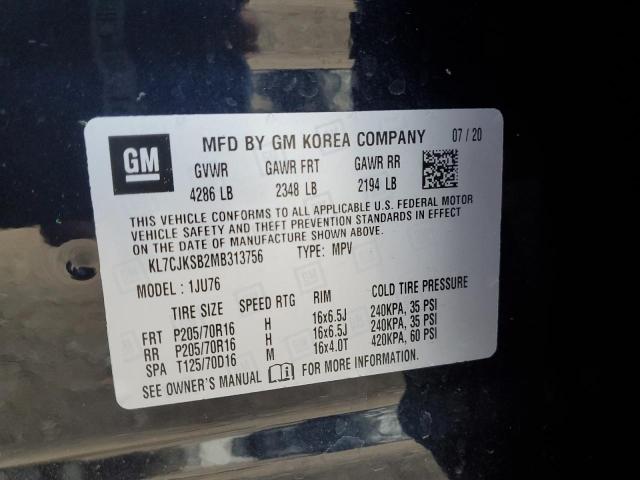 Photo 9 VIN: KL7CJKSB2MB313756 - CHEVROLET TRAX LS 