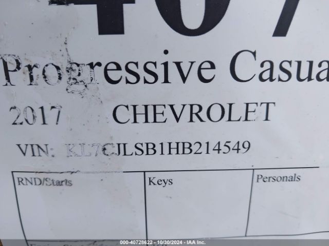 Photo 8 VIN: KL7CJLSB1HB214549 - CHEVROLET TRAX 