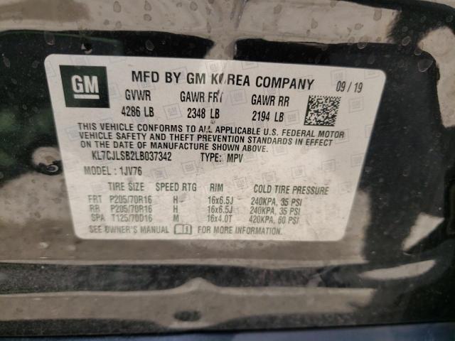 Photo 9 VIN: KL7CJLSB2LB037342 - CHEVROLET TRAX 1LT 