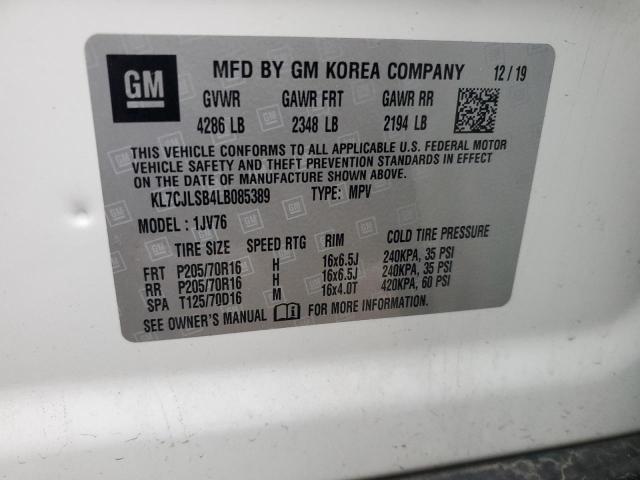 Photo 12 VIN: KL7CJLSB4LB085389 - CHEVROLET TRAX 1LT 