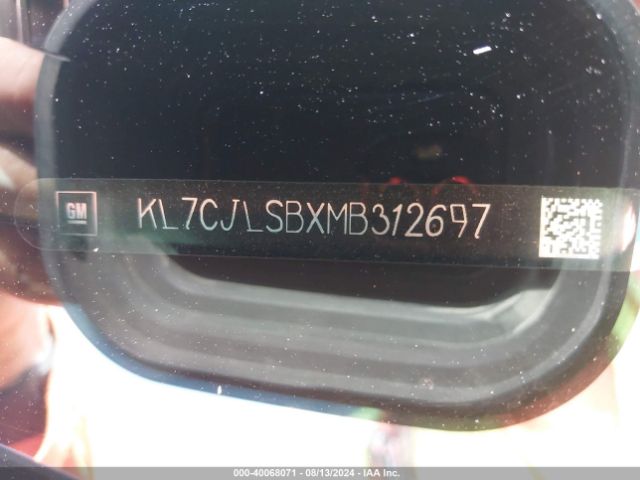 Photo 8 VIN: KL7CJLSBXMB312697 - CHEVROLET TRAX 