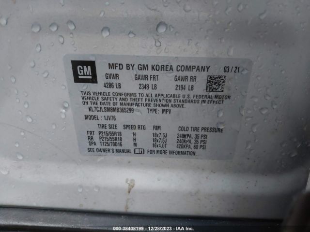 Photo 8 VIN: KL7CJLSM8MB365299 - CHEVROLET TRAX 