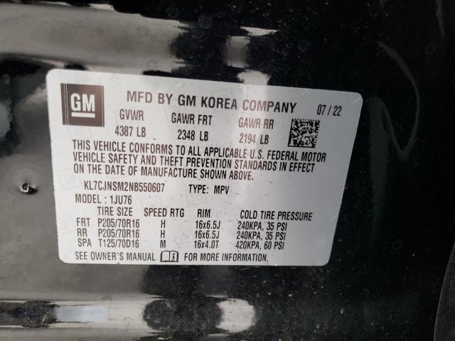 Photo 12 VIN: KL7CJNSM2NB550607 - CHEVROLET TRAX LS 