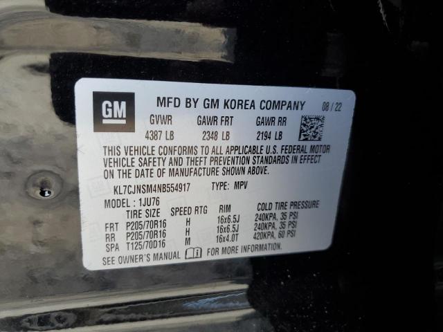 Photo 12 VIN: KL7CJNSM4NB554917 - CHEVROLET TRAX LS 