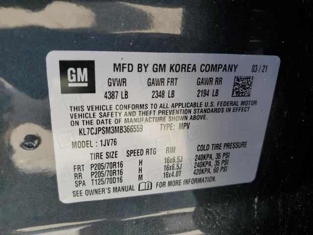 Photo 12 VIN: KL7CJPSM3MB366559 - CHEVROLET TRAX 