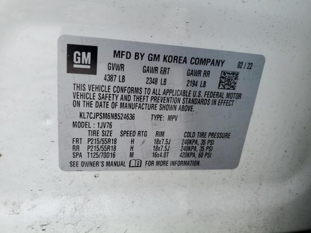 Photo 11 VIN: KL7CJPSM6NB524636 - CHEVROLET TRAX 