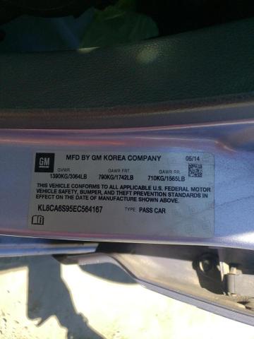 Photo 9 VIN: KL8CA6S95EC564167 - CHEVROLET SPARK LS 