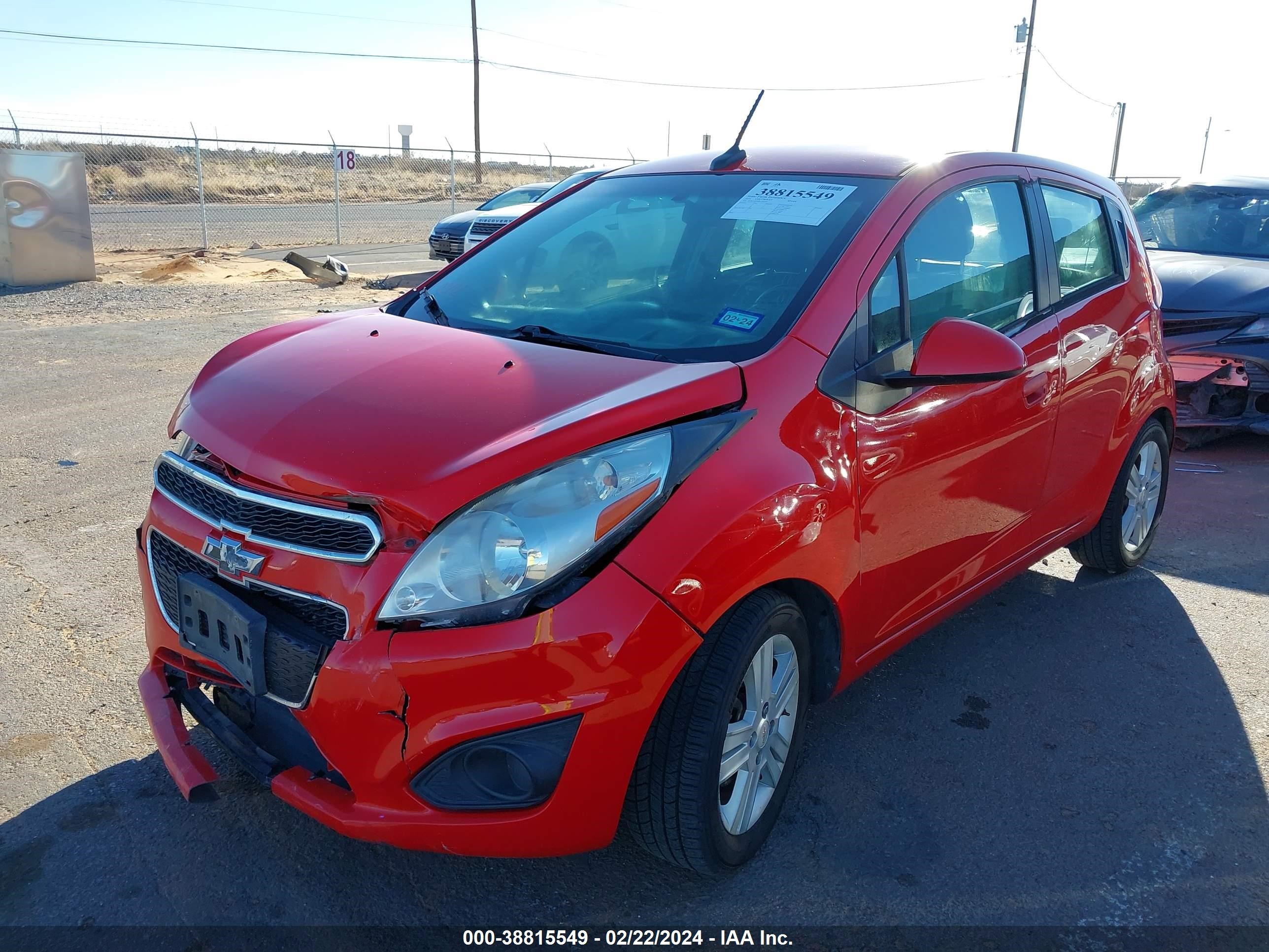 Photo 1 VIN: KL8CA6S95EC592504 - CHEVROLET SPARK 