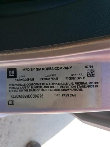 Photo 9 VIN: KL8CA6S99EC584776 - CHEVROLET SPARK LS 