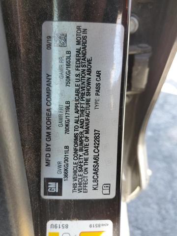 Photo 11 VIN: KL8CA6SA6LC422837 - CHEVROLET SPARK LS 