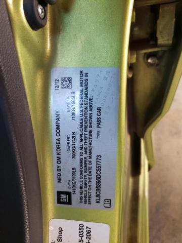 Photo 11 VIN: KL8CB6S96DC557773 - CHEVROLET SPARK 