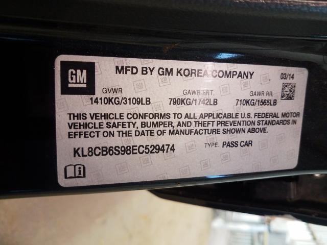 Photo 9 VIN: KL8CB6S98EC529474 - CHEVROLET SPARK LS 