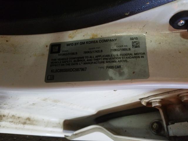 Photo 9 VIN: KL8CB6S9XDC587987 - CHEVROLET SPARK LS 