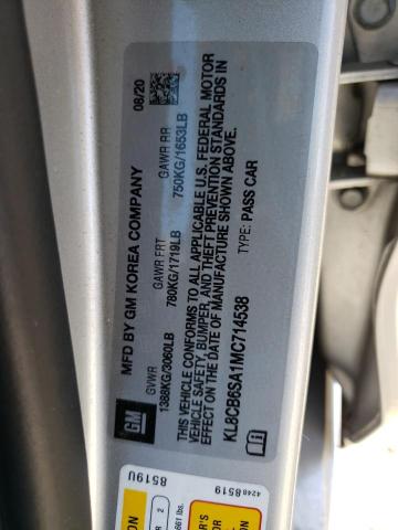 Photo 11 VIN: KL8CB6SA1MC714538 - CHEVROLET SPARK LS 