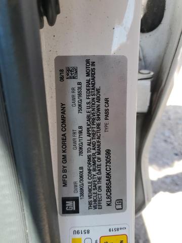 Photo 11 VIN: KL8CB6SA6KC730599 - CHEVROLET SPARK LS 