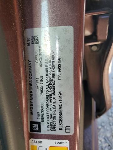 Photo 11 VIN: KL8CB6SA6MC716494 - CHEVROLET SPARK LS 