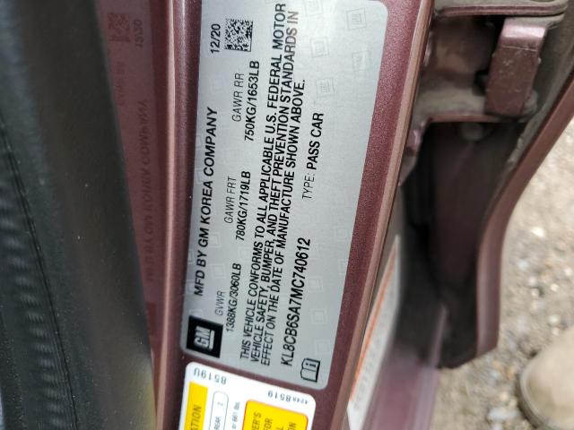 Photo 11 VIN: KL8CB6SA7MC740612 - CHEVROLET SPARK LS 