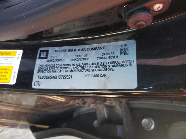 Photo 9 VIN: KL8CB6SA8HC722321 - CHEVROLET SPARK LS 