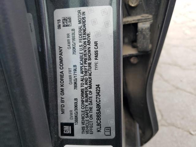 Photo 11 VIN: KL8CB6SA8KC734234 - CHEVROLET SPARK 