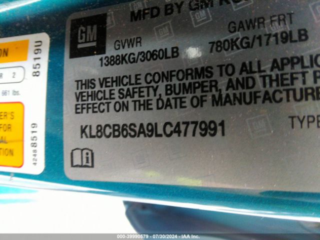 Photo 8 VIN: KL8CB6SA9LC477991 - CHEVROLET SPARK 