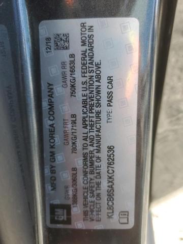 Photo 11 VIN: KL8CB6SAXKC762536 - CHEVROLET SPARK 