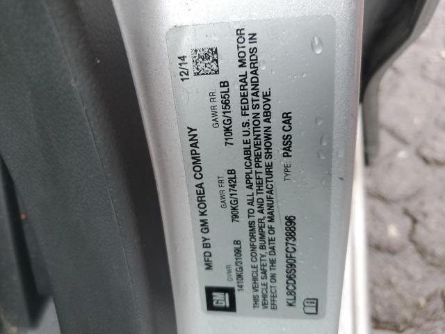 Photo 11 VIN: KL8CD6S90FC738896 - CHEVROLET SPARK 1LT 