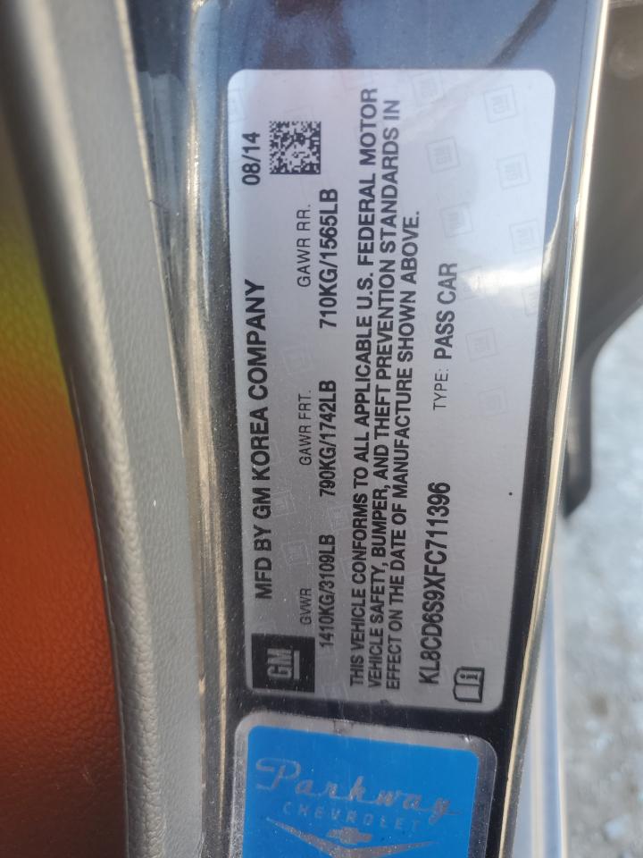 Photo 11 VIN: KL8CD6S9XFC711396 - CHEVROLET SPARK 1LT 