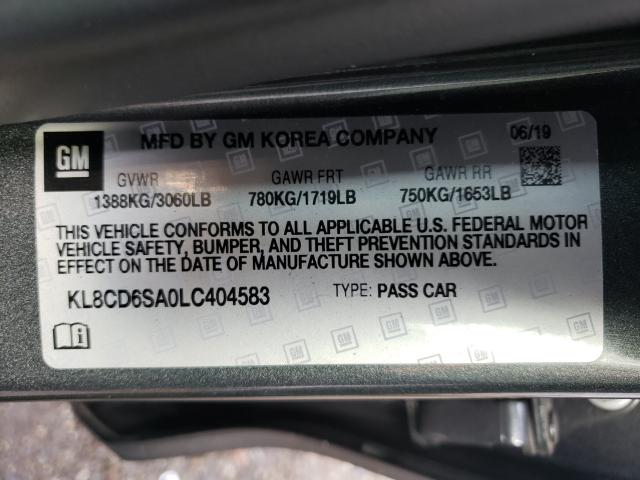 Photo 9 VIN: KL8CD6SA0LC404583 - CHEVROLET SPARK 1LT 