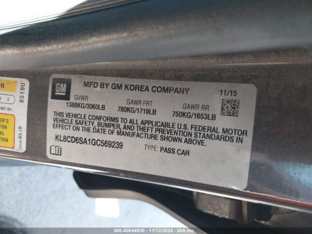 Photo 8 VIN: KL8CD6SA1GC569239 - CHEVROLET SPARK 