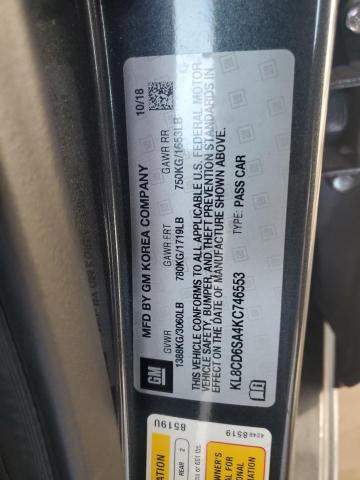 Photo 11 VIN: KL8CD6SA4KC746553 - CHEVROLET SPARK 