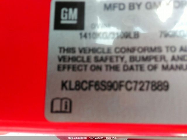 Photo 8 VIN: KL8CF6S90FC727889 - CHEVROLET SPARK 