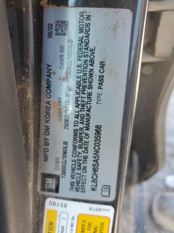 Photo 11 VIN: KL8CH6SA5NC035968 - CHEVROLET SPARK ACTI 