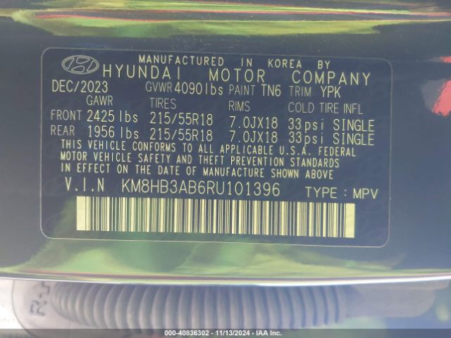 Photo 8 VIN: KM8HB3AB6RU101396 - HYUNDAI KONA ELECTRIC 