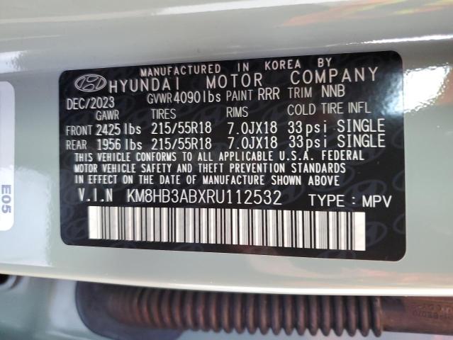 Photo 13 VIN: KM8HB3ABXRU112532 - HYUNDAI KONA SEL 