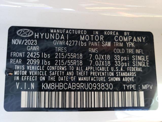 Photo 12 VIN: KM8HBCAB9RU093830 - HYUNDAI KONA SEL 