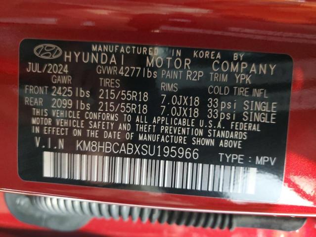 Photo 12 VIN: KM8HBCABXSU195966 - HYUNDAI KONA SEL 