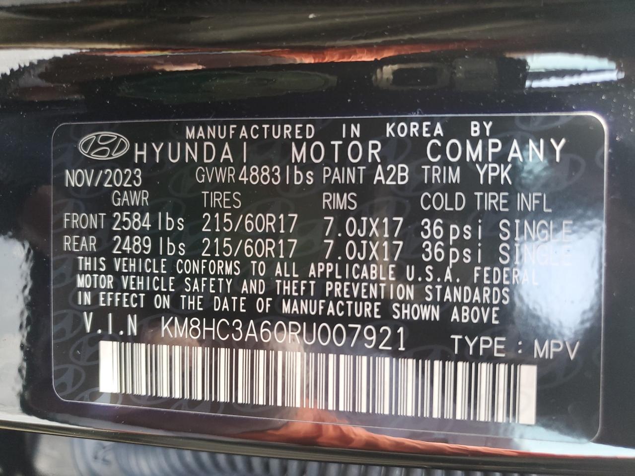 Photo 12 VIN: KM8HC3A60RU007921 - HYUNDAI KONA 