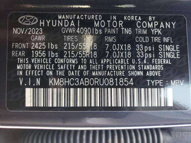 Photo 11 VIN: KM8HC3AB0RU081854 - HYUNDAI KONA SEL 