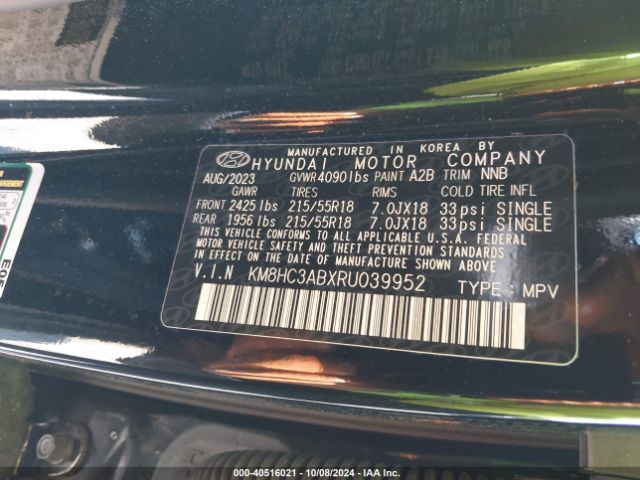 Photo 8 VIN: KM8HC3ABXRU039952 - HYUNDAI KONA ELECTRIC 