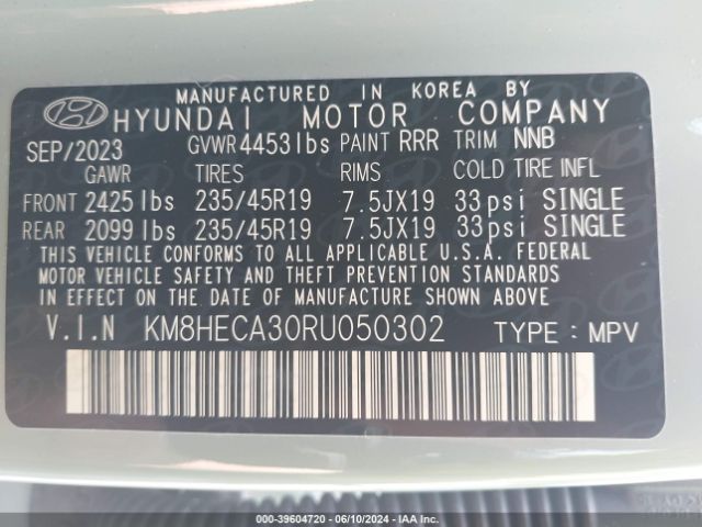 Photo 8 VIN: KM8HECA30RU050302 - HYUNDAI KONA 