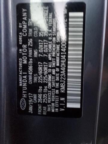 Photo 12 VIN: KM8J23A40HU414008 - HYUNDAI TUCSON SE 