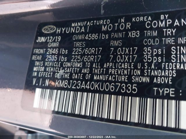 Photo 8 VIN: KM8J23A40KU067335 - HYUNDAI TUCSON 