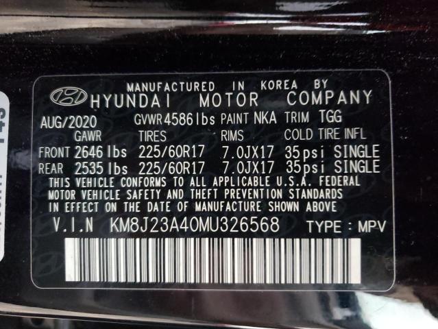 Photo 12 VIN: KM8J23A40MU326568 - HYUNDAI TUCSON SE 